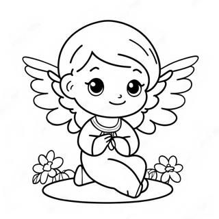 Precious Moments Angel Coloring Page 33692-17832