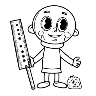 Baldi With A Ruler Coloring Page 33702-17840