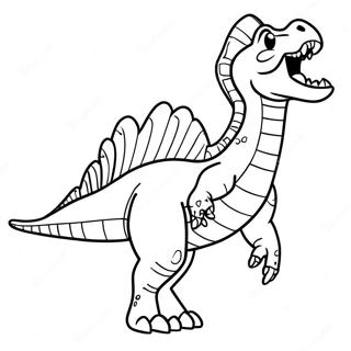 Spinosaurus Roaring Coloring Page 3370-2741