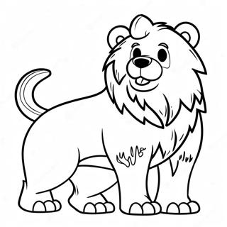 Memphis Grizzlies Mascot Coloring Page 33712-17847