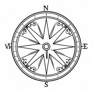 Compass Coloring Page 33721-17850