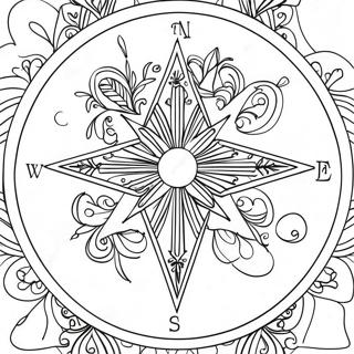 Compass Coloring Page 33721-17851