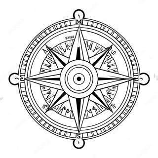 Vintage Compass Coloring Page 33722-17856