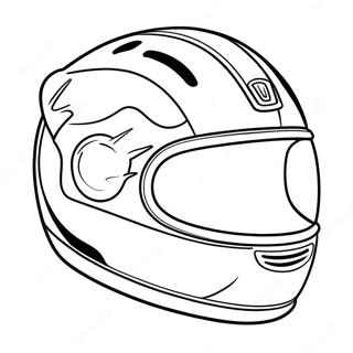 Cool Racing Helmet Coloring Page 33732-17863