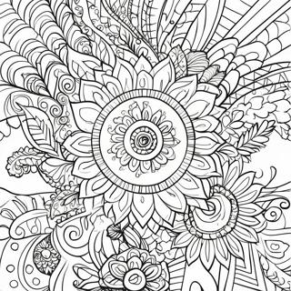 Gypsy Boho Mandala Coloring Page 33741-17866