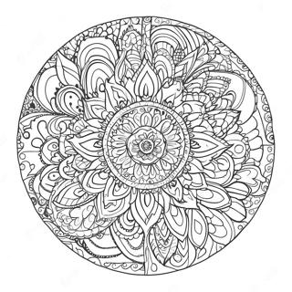 Gypsy Boho Mandala Coloring Page 33741-17867