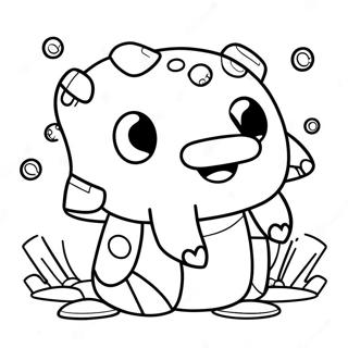 Cute Minecraft Axolotl Underwater Coloring Page 33752-17879