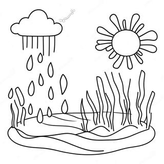 Water Cycle Coloring Page 33761-17884