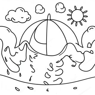 Sunny Day Water Cycle Coloring Page 33762-17887