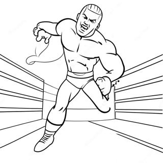 Wwe Wrestler Jumping On Opponent Coloring Page 33782-17901