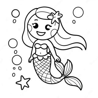 Cute Lol Mermaid Underwater Scene Coloring Page 33803-17912