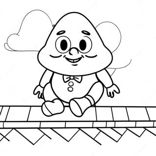 Humpty Dumpty Sitting On A Wall Coloring Page 33813-17919