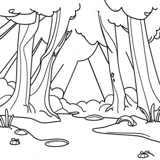 Moonlit Forest Coloring Page 33833-17934