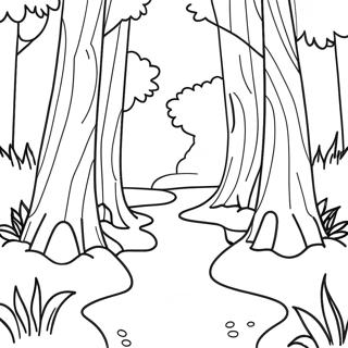 Moonlit Forest Coloring Page 33833-17936