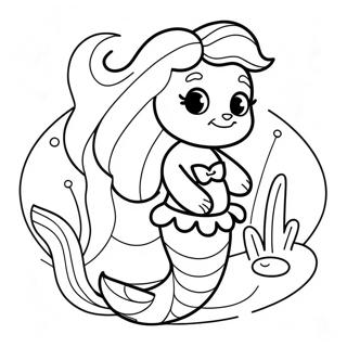 Mermaid Puppy Coloring Page 33852-17948