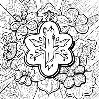 4 H Logo Coloring Page 33862-17950