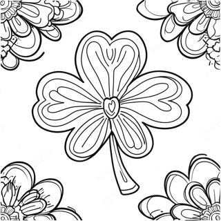 4 H Clover Emblem Coloring Page 33863-17953