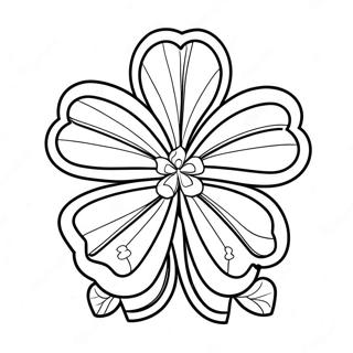 4 H Clover Emblem Coloring Page 33863-17954