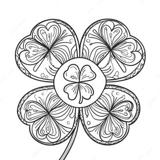 4 H Clover Emblem Coloring Page 33863-17956