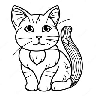 Calico Cat Coloring Page 33872-17959