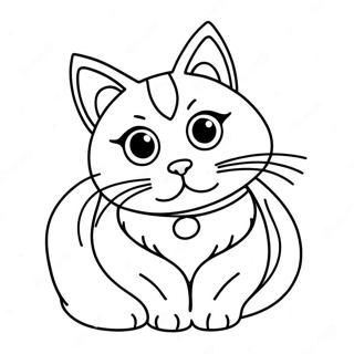 Calico Cat Coloring Page 33872-17960