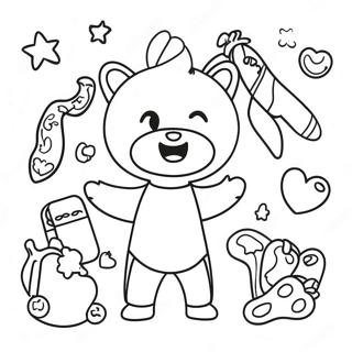 Fun Body Outline For Kids Coloring Page 33893-17979