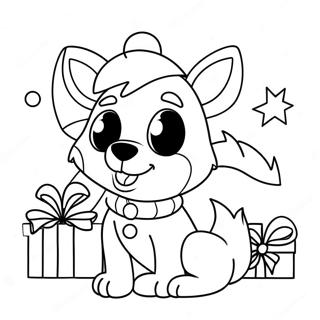 Christmas Bluey Coloring Page 3389-2756