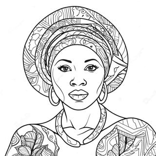 African American Coloring Page 33902-17982