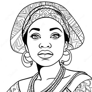 African American Coloring Page 33902-17983