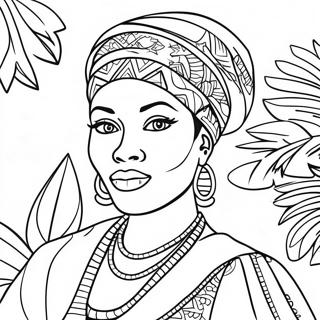 African American Coloring Page 33902-17984