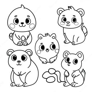 Adorable Animals Coloring Page 33913-17995