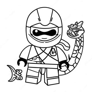 Cole Ninjago With Dragon Coloring Page 33933-18012