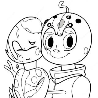 Ladybug And Cat Noir Coloring Pages