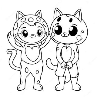 Ladybug And Cat Noir Coloring Page 33942-18016