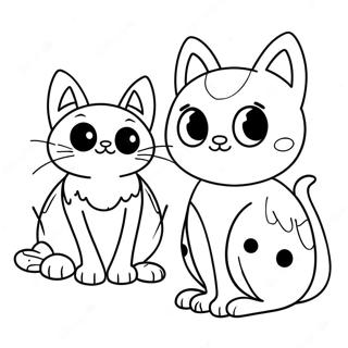 Adventurous Ladybug And Cat Noir Coloring Page 33943-18018