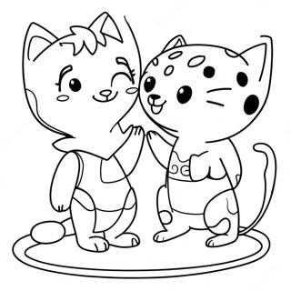 Adventurous Ladybug And Cat Noir Coloring Page 33943-18019