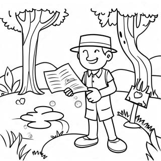 Outdoor Scavenger Hunt Coloring Page 33962-18030