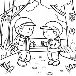 Outdoor Scavenger Hunt Coloring Page 33962-18032