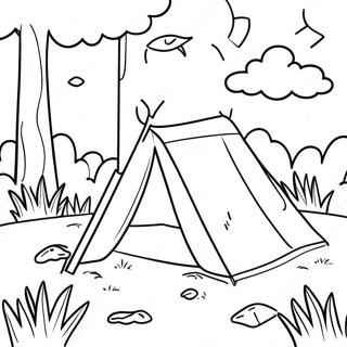 Colorful Outdoor Nature Scavenger Hunt Coloring Page 33963-18034