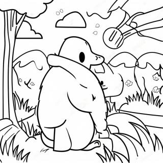 Colorful Outdoor Nature Scavenger Hunt Coloring Page 33963-18036