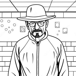 Walter White In Hazmat Suit Coloring Page 33983-18050