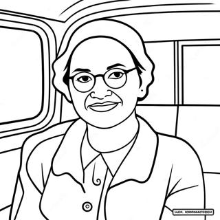 Courageous Rosa Parks Coloring Page 33993-18059