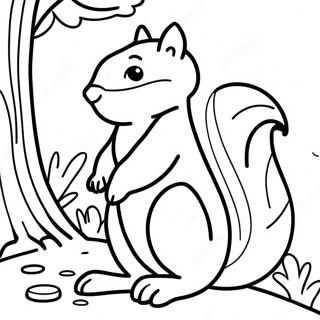 Squirrel Coloring Page 3399-2763