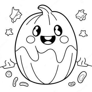 Cute Halloween Squishmallow Ghost Coloring Page 34003-18065