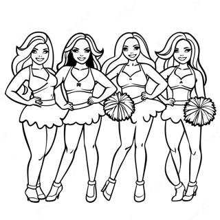 Tennessee Titans Cheerleaders Coloring Page 34013-18074