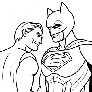 Batman Vs Superman Coloring Page 34042-18094