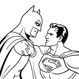 Batman Vs Superman Coloring Page 34042-18096