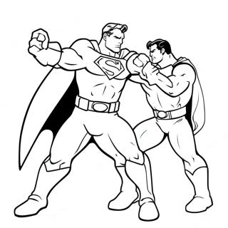 Batman Vs Superman Coloring Page 34042-28294