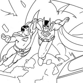 Batman Vs Superman Coloring Page 34042-28295