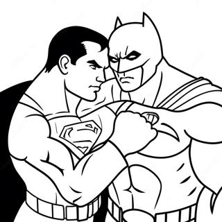 Batman Vs Superman Coloring Page 34042-28296